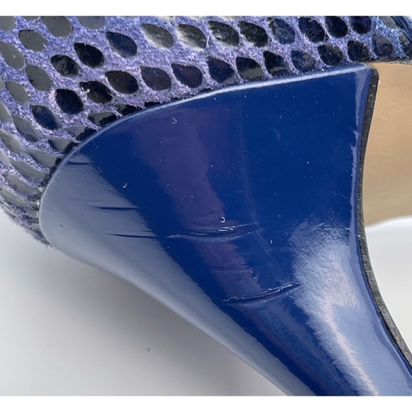 White House | Black Market Blue "Bluebell" Platform Heels Size 8M - Picture 7 of 8